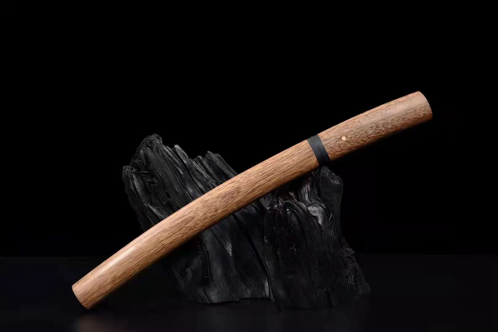 Samurai Sword/Katana 12 Inch T10 Burnt Blade Pear Wood | 55 cm / 21.65 inch | High Quality T10 Burnt Blade - Image 2