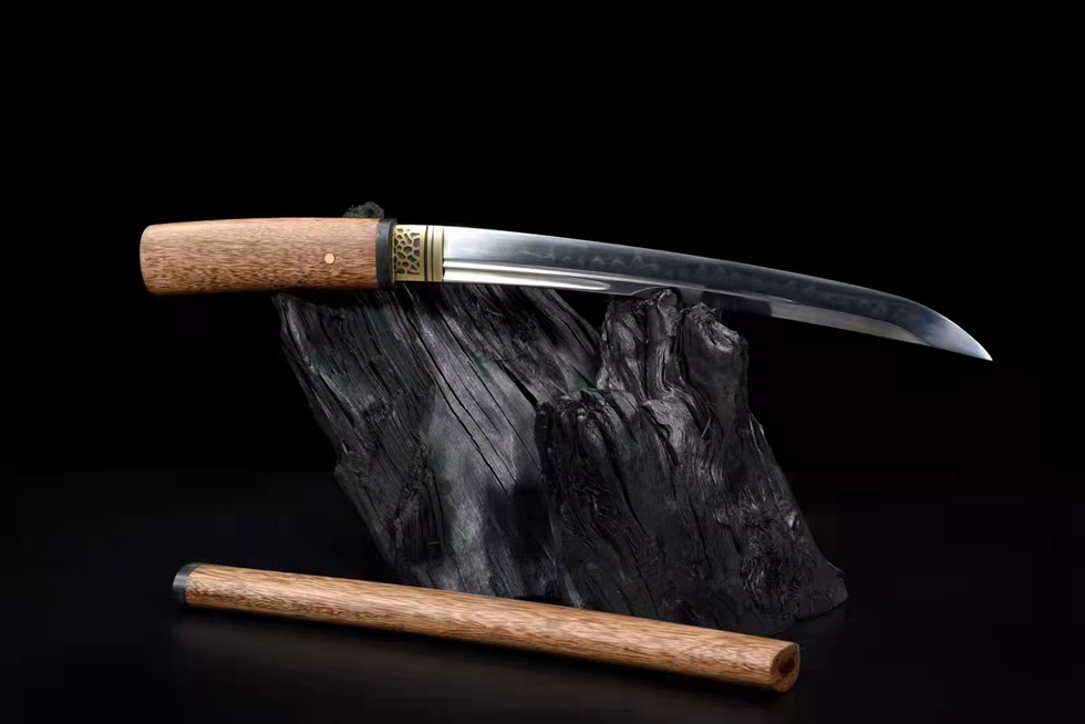 Samurai Sword/Katana 12 Inch T10 Burnt Blade Pear Wood | 55 cm / 21.65 inch | High Quality T10 Burnt Blade - Image 5