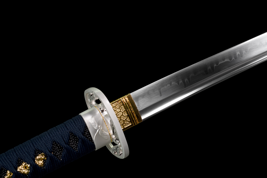 Blue Radiance Extended Samurai Sword/Katana | 122cm / 48.03inch | High Carbon Steel with Clay Tempered Edge - Image 13