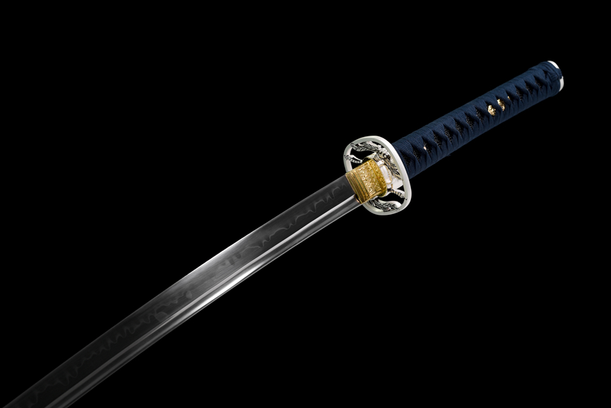 Blue Radiance Extended Samurai Sword/Katana | 122cm / 48.03inch | High Carbon Steel with Clay Tempered Edge - Image 17