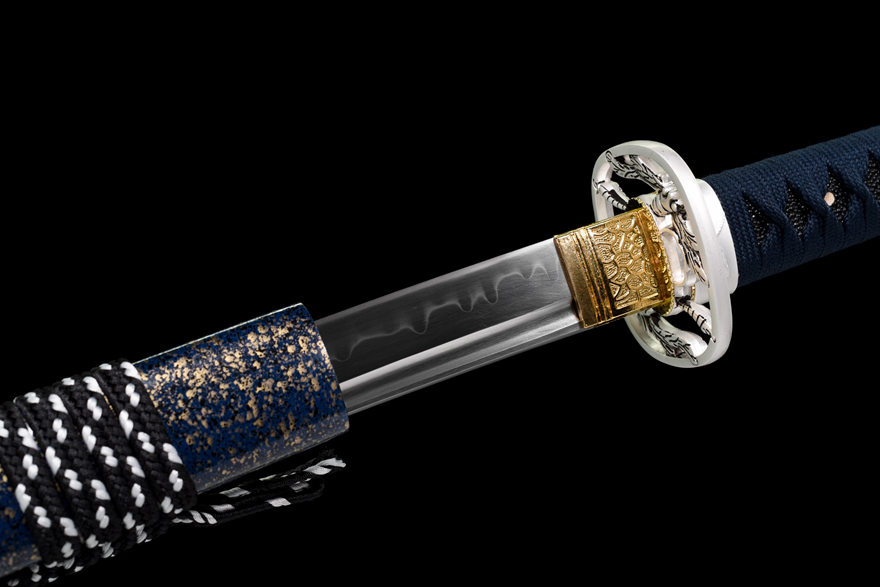 Blue Radiance Extended Samurai Sword/Katana | 122cm / 48.03inch | High Carbon Steel with Clay Tempered Edge - Image 8