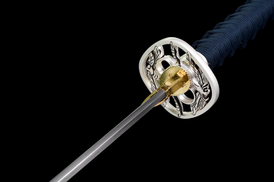 Blue Radiance Extended Samurai Sword/Katana | 122cm / 48.03inch | High Carbon Steel with Clay Tempered Edge - Image 9