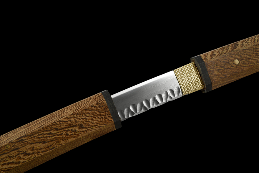 Katana Samurai Sword "Octagonal Hammer Pattern Iaido Sword" | 103cm / 40.55inch | Patterned steel through repeated tempering - Image 7
