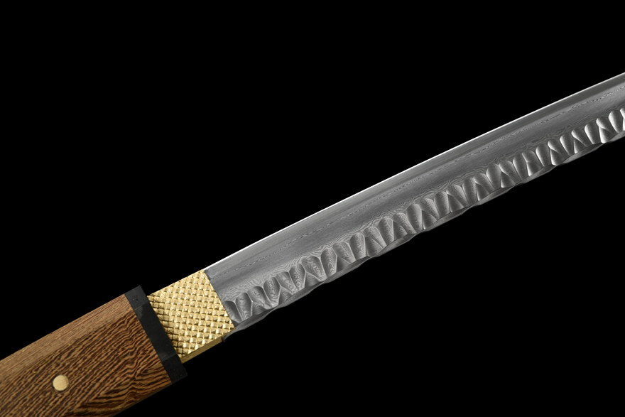 Katana Samurai Sword "Octagonal Hammer Pattern Iaido Sword" | 103cm / 40.55inch | Patterned steel through repeated tempering - Image 8