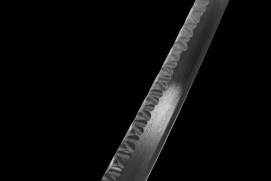 Katana Samurai Sword "Octagonal Hammer Pattern Iaido Sword" | 103cm / 40.55inch | Patterned steel through repeated tempering - Image 9