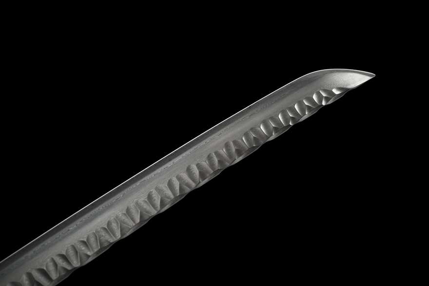 Katana Samurai Sword "Octagonal Hammer Pattern Iaido Sword" | 103cm / 40.55inch | Patterned steel through repeated tempering - Image 10