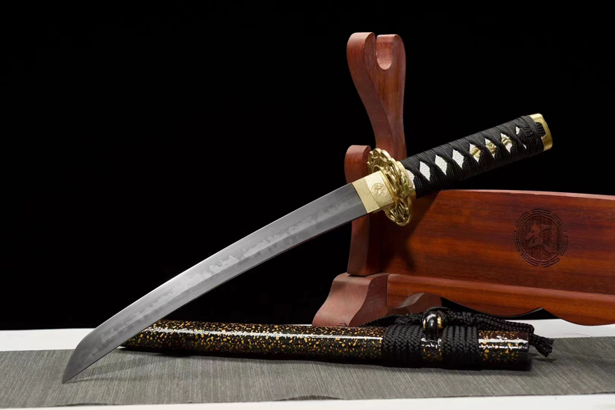 Samurai Sword/Katana 12 Inch T10 Burnt Blade - Broken Water Pattern Grinding Grey Samurai Sword | 55cm / 21.65inch | High-performance T10 burnt blade - Image 5