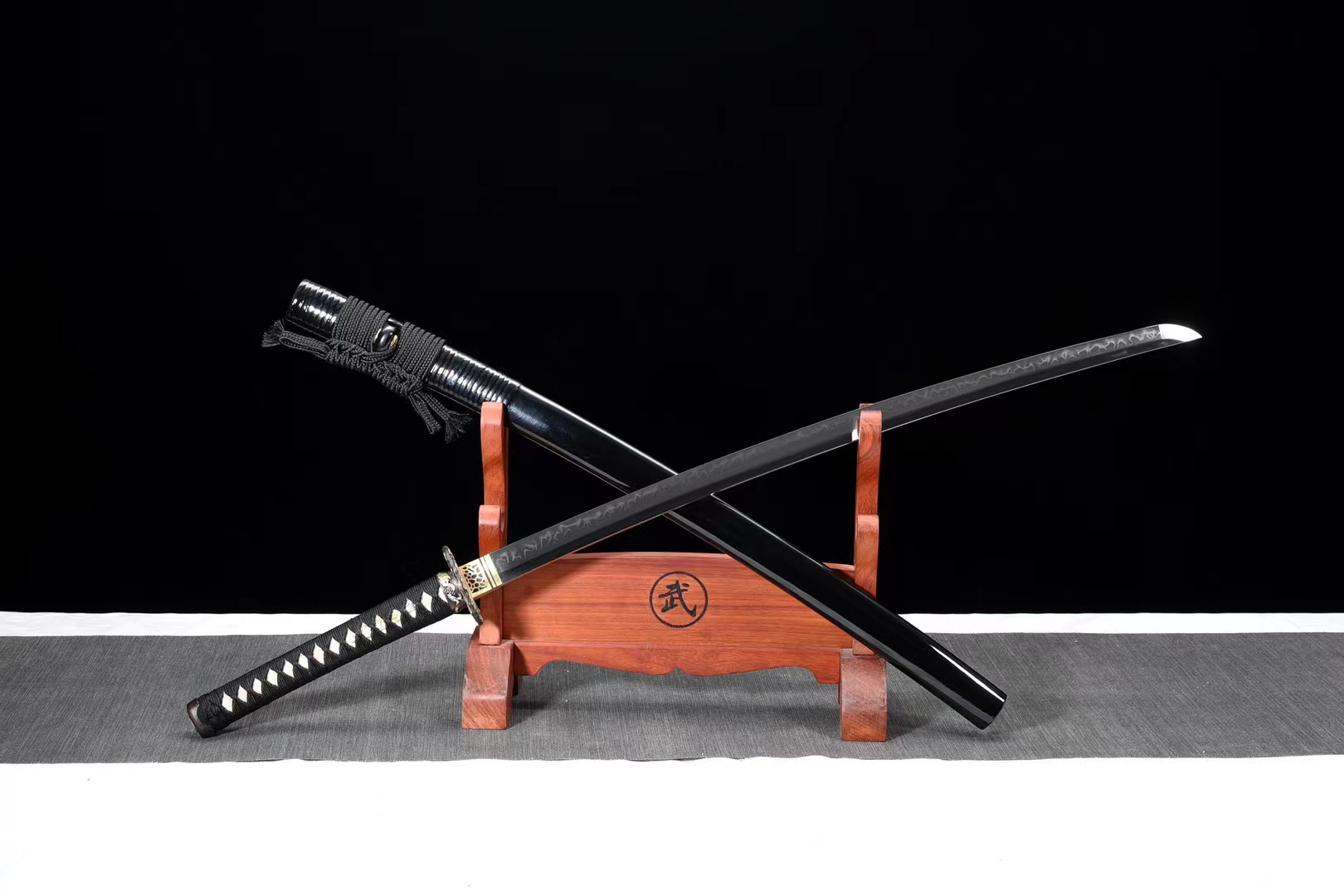 Handmade Katana T10 Burnt Blade 'Dragon King' | 103cm / 40.55inch | T10 Steel - Image 3