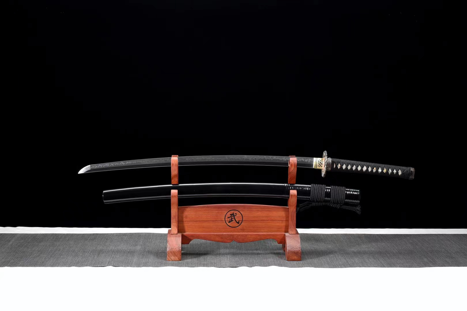 Handmade Katana T10 Burnt Blade 'Dragon King' | 103cm / 40.55inch | T10 Steel - Image 4