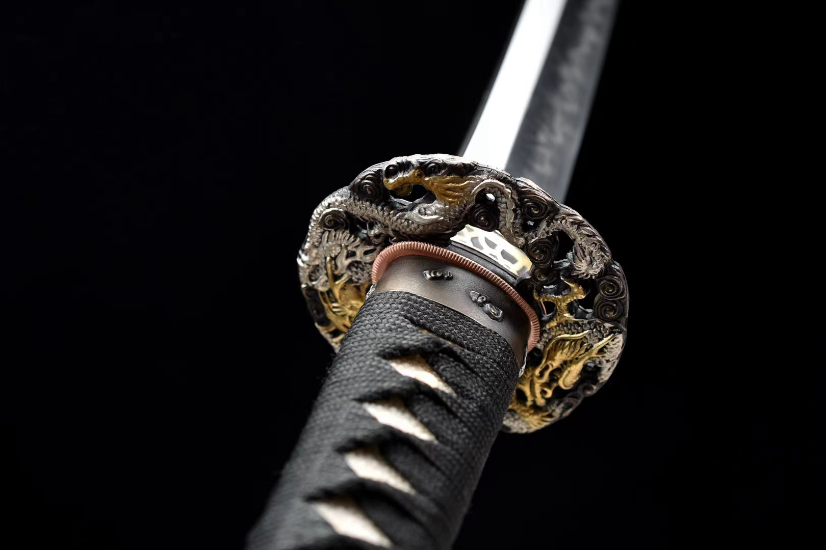 Handmade Katana T10 Burnt Blade 'Dragon King' | 103cm / 40.55inch | T10 Steel - Image 7