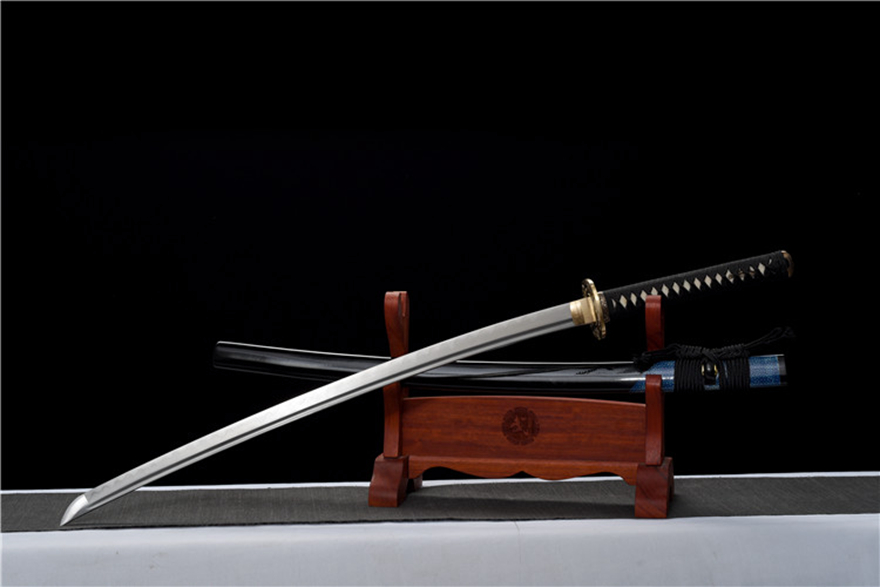 Samurai Sword/Katana 26 Inch Pattern Steel Burnished Blade 'Carp Leaping Over Dragon Gate' | 103cm / 40.55inch | Hand-forged and folded hundred-refined steel, clay tempered - Image 3
