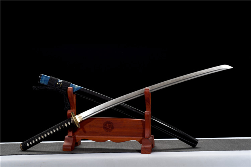 Samurai Sword/Katana 26 Inch Pattern Steel Burnished Blade 'Carp Leaping Over Dragon Gate' | 103cm / 40.55inch | Hand-forged and folded hundred-refined steel, clay tempered - Image 5