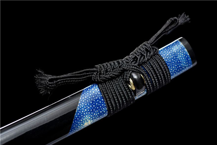 Samurai Sword/Katana 26 Inch Pattern Steel Burnished Blade 'Carp Leaping Over Dragon Gate' | 103cm / 40.55inch | Hand-forged and folded hundred-refined steel, clay tempered - Image 8