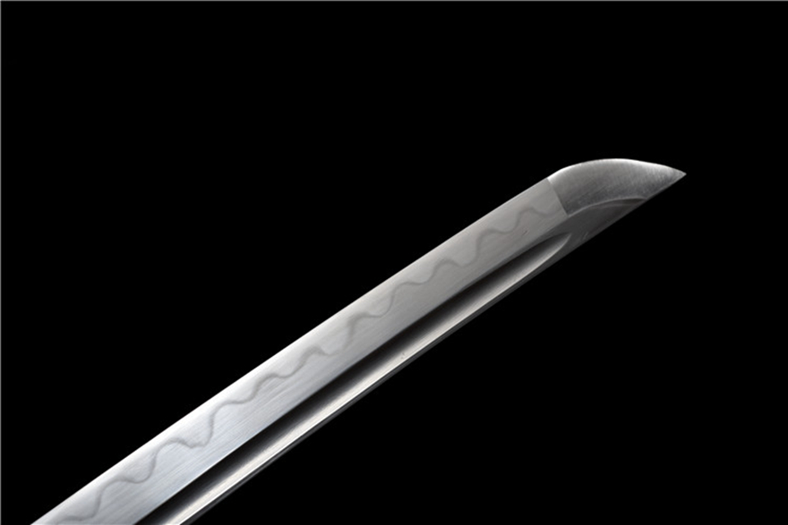 Samurai Sword/Katana 26 Inch Pattern Steel Burnished Blade 'Carp Leaping Over Dragon Gate' | 103cm / 40.55inch | Hand-forged and folded hundred-refined steel, clay tempered - Image 10