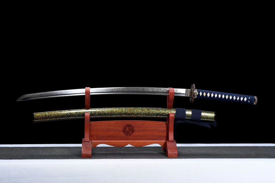 Samurai Sword/Katana T10 Burnt Blade 'Blossoms in Full Bloom' | 103cm / 40.55inch | T10 Steel - Image 3