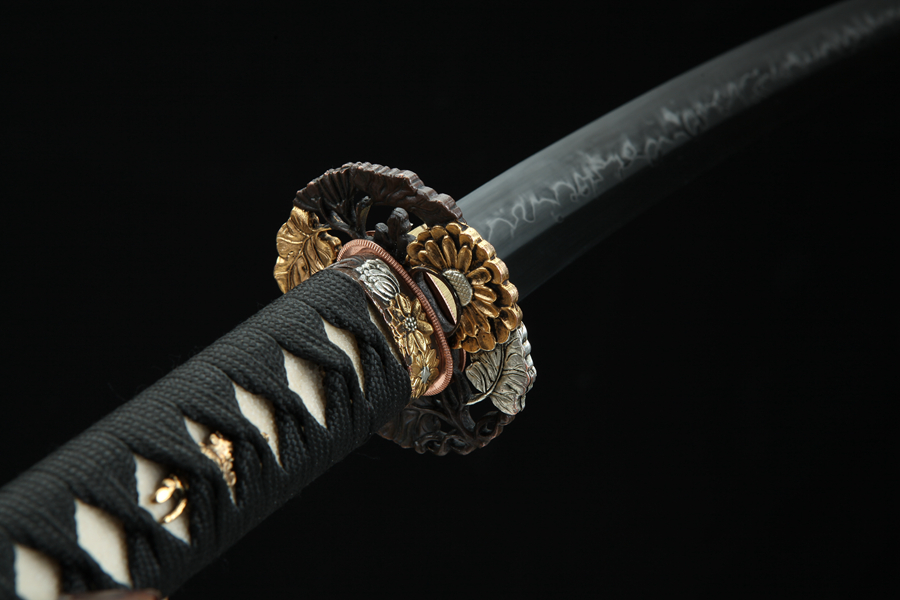 Samurai Sword/Katana with T10 Burnt Blade | n/a | T10 Burnt Blade - Image 12