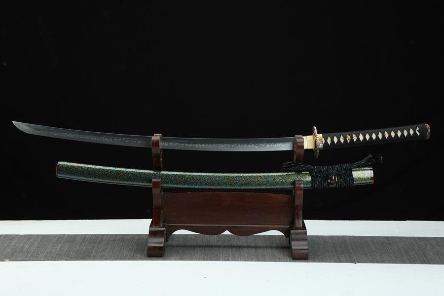 Samurai Sword/Katana with T10 Burnt Blade | n/a | T10 Burnt Blade - Image 3
