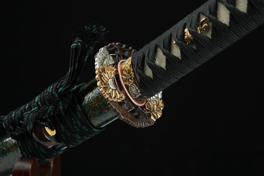 Samurai Sword/Katana with T10 Burnt Blade | n/a | T10 Burnt Blade - Image 10