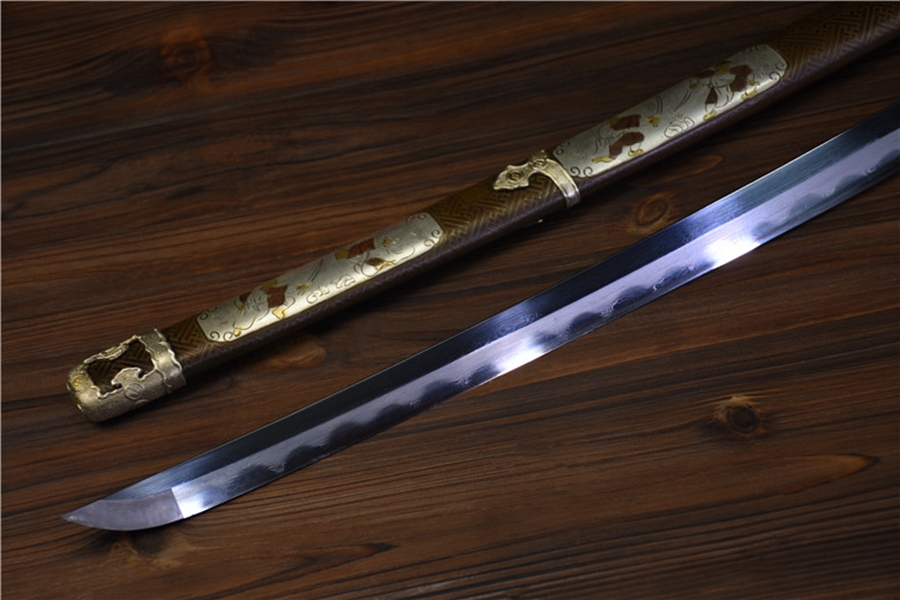 Orient Warrior Katana | 117cm / 46.06inch | Patterned steel - Image 11