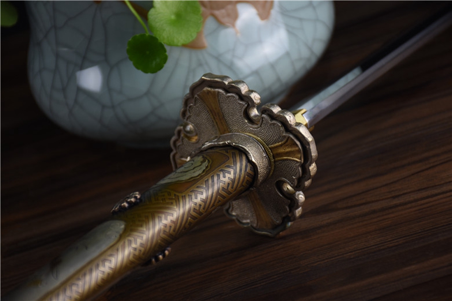 Orient Warrior Katana | 117cm / 46.06inch | Patterned steel - Image 5