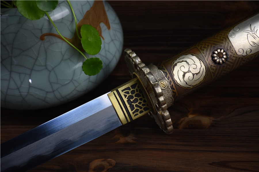 Orient Warrior Katana | 117cm / 46.06inch | Patterned steel - Image 9