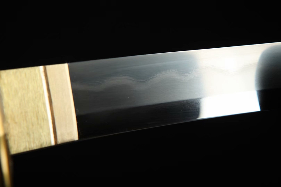 Gilded Silver Katana | 106cm / 41.73inch | Layered steel - Image 14