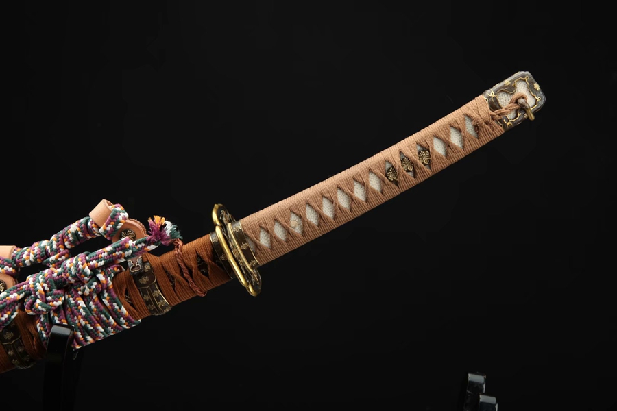 Gilded Silver Katana | 106cm / 41.73inch | Layered steel - Image 4
