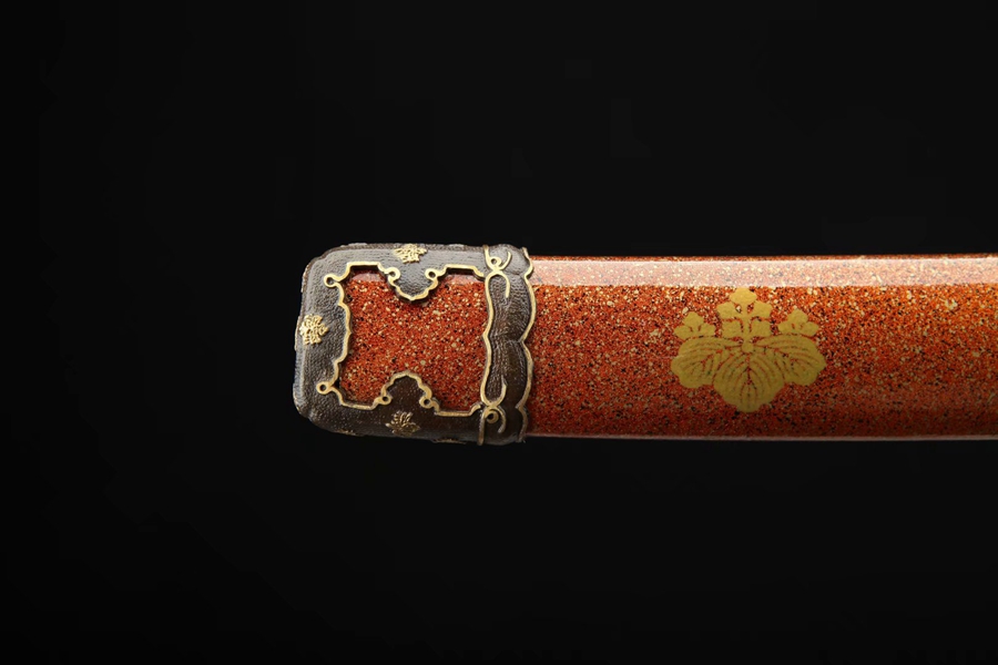 Gilded Silver Katana | 106cm / 41.73inch | Layered steel - Image 6