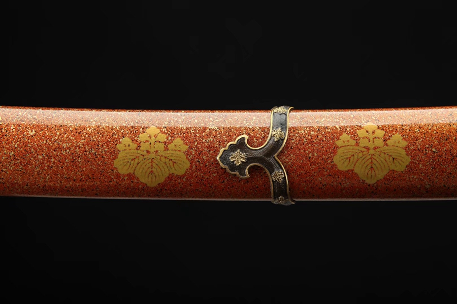 Gilded Silver Katana | 106cm / 41.73inch | Layered steel - Image 9