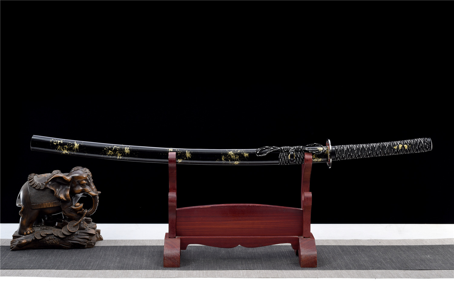 Integrated Iaido Katana Bamboo Wooden Sword with Scabbard for Kendo and Martial Arts Training - Image 7